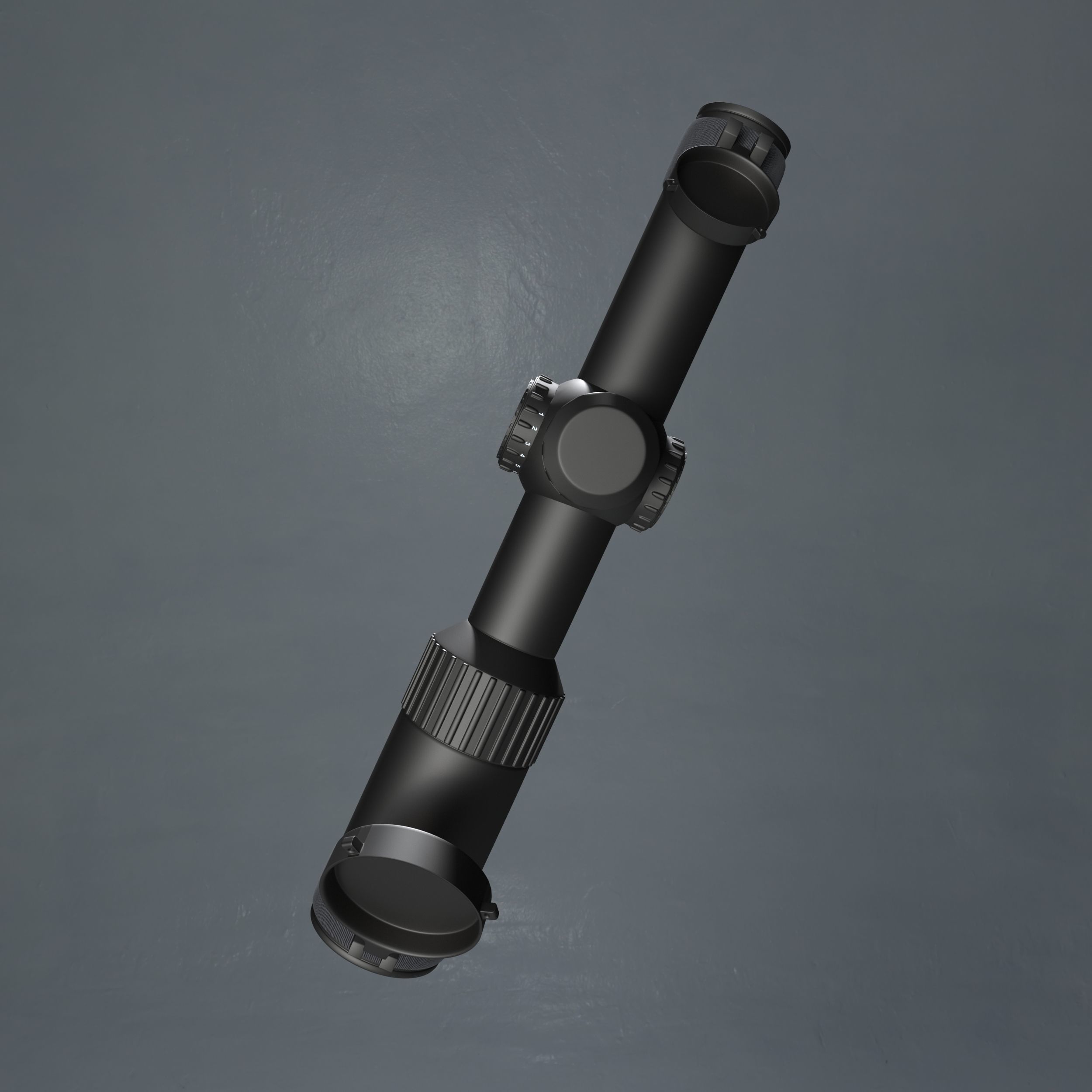 Tactical Rifle Scope 3D Model 3D model_5