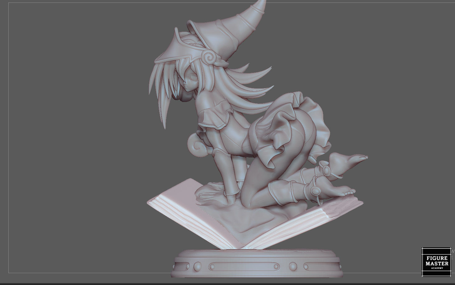 DARK MAGICIAN GIRL YUGIOH ANIME CUTE GIRL CHARACTER 3D PRINT 3D print model_25