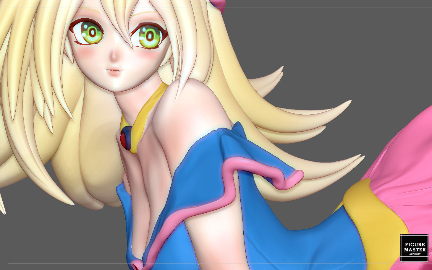 DARK MAGICIAN GIRL YUGIOH ANIME CUTE GIRL CHARACTER 3D PRINT 3D print model_21