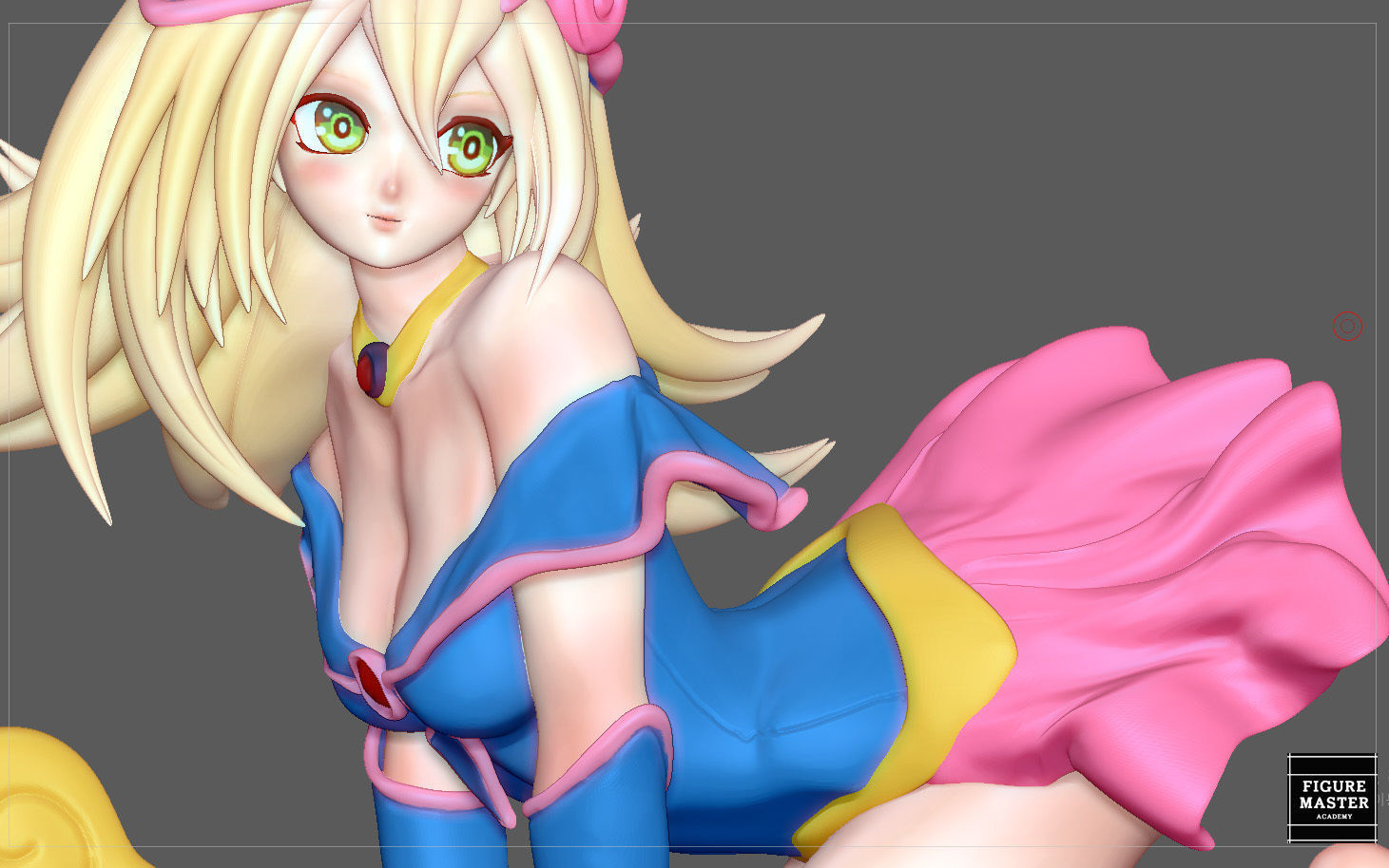 DARK MAGICIAN GIRL YUGIOH ANIME CUTE GIRL CHARACTER 3D PRINT 3D print model_13