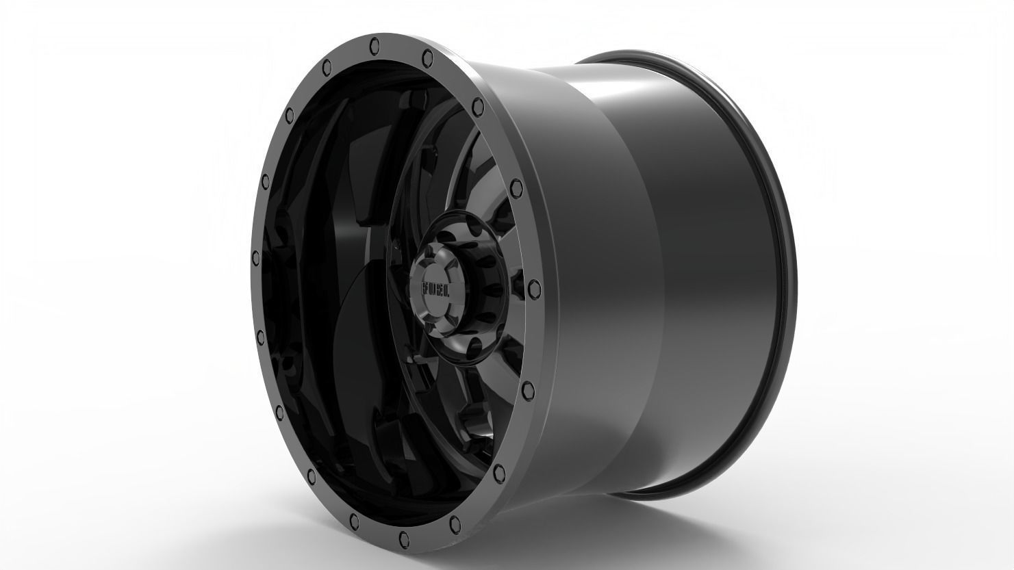 cleaver dually rear wheel model 3D print model_4