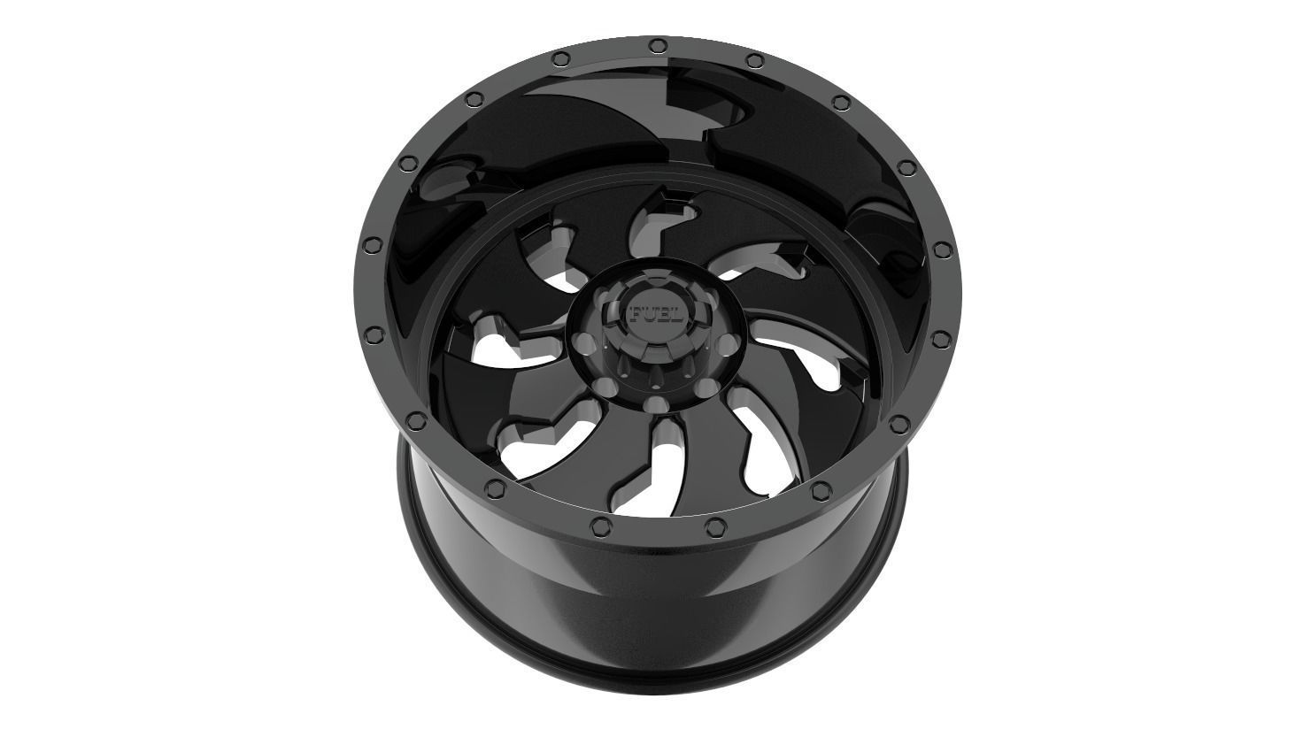 cleaver dually rear wheel model 3D print model_3