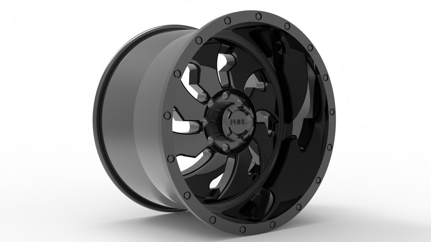 cleaver dually rear wheel model 3D print model_1