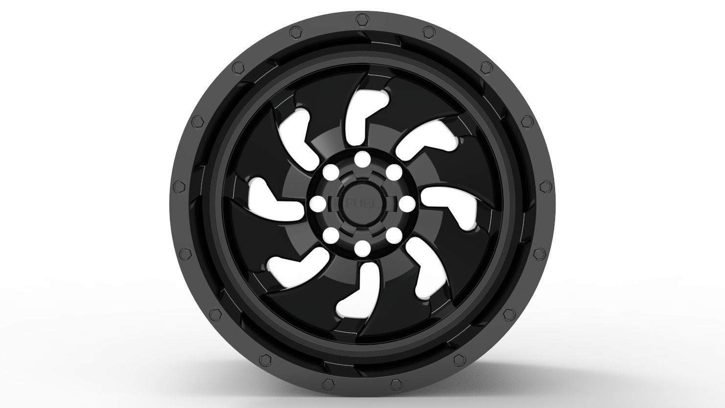 cleaver dually rear wheel model 3D print model_2