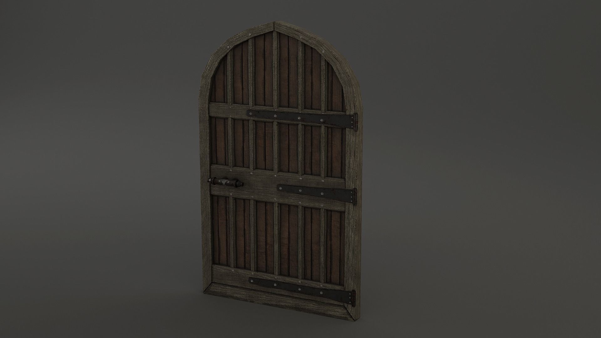 Medieval Door Pack 25 X Unique Doors Low-poly 3D model_12