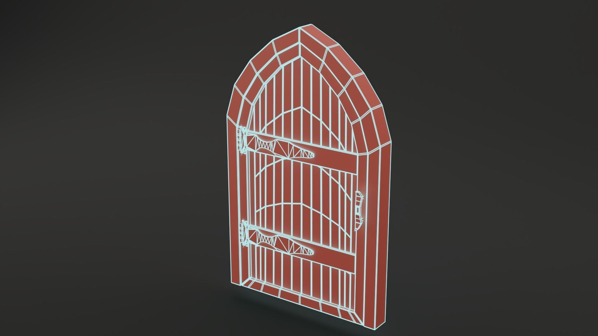 Medieval Door Pack 25 X Unique Doors Low-poly 3D model_54