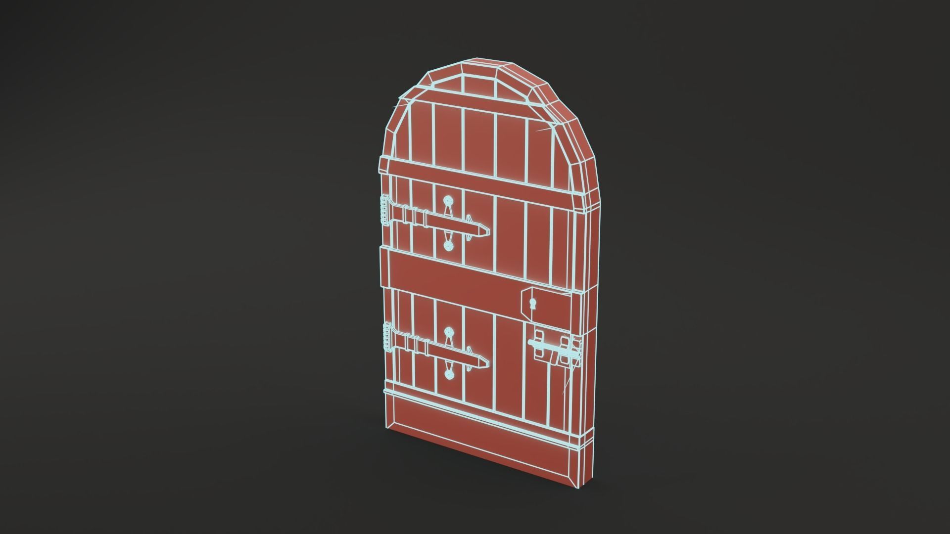 Medieval Door Pack 25 X Unique Doors Low-poly 3D model_55