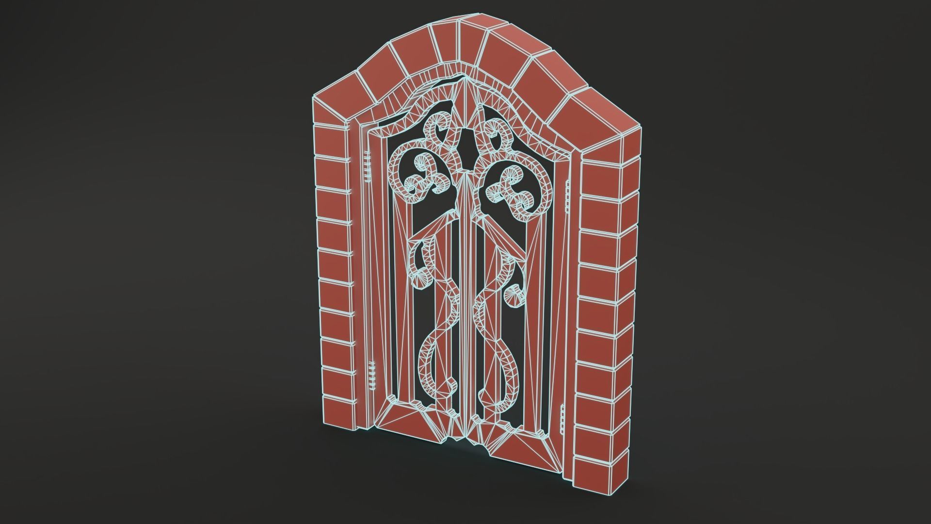 Medieval Door Pack 25 X Unique Doors Low-poly 3D model_44