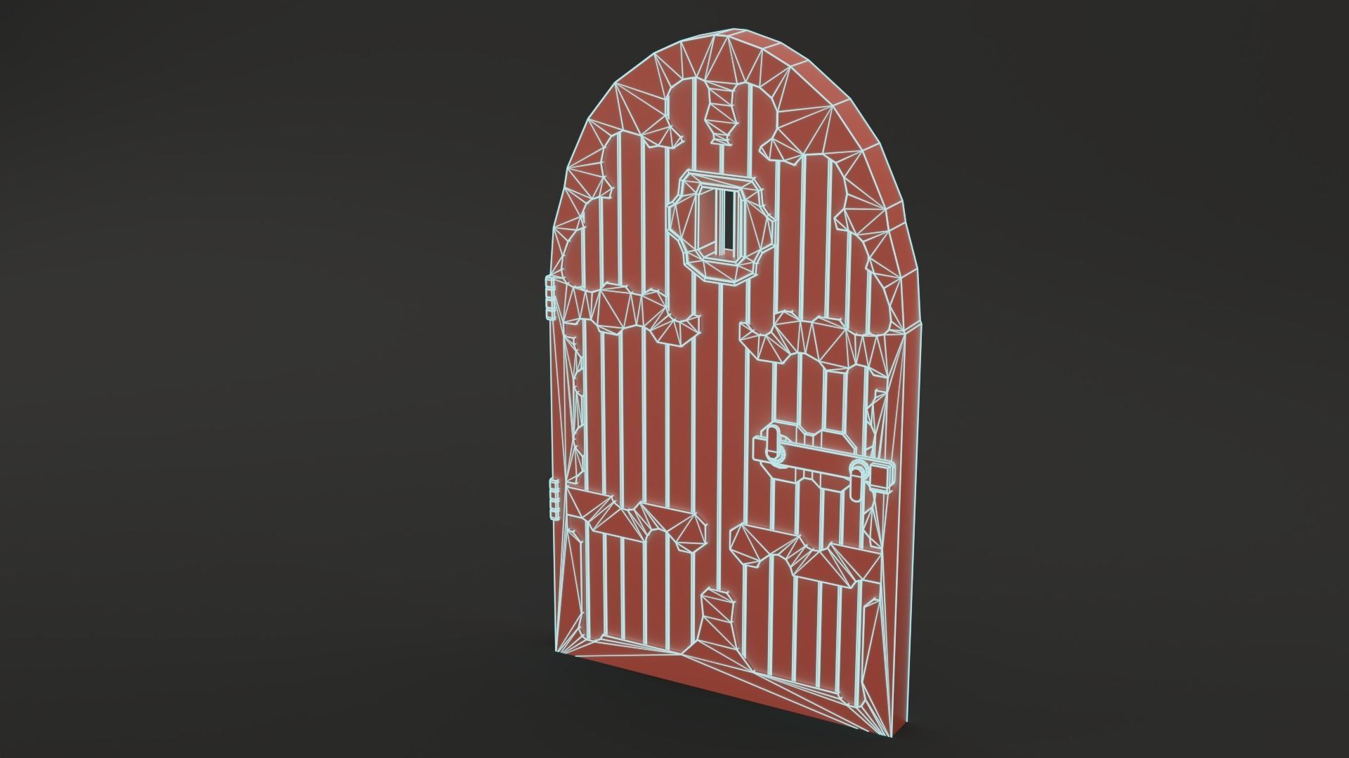 Medieval Door Pack 25 X Unique Doors Low-poly 3D model_43