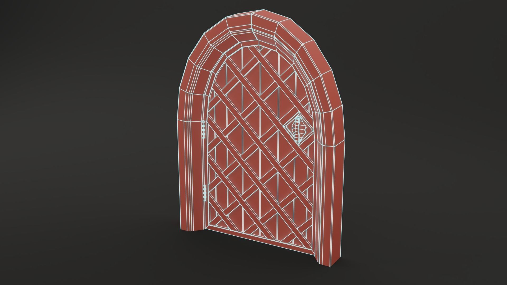 Medieval Door Pack 25 X Unique Doors Low-poly 3D model_41