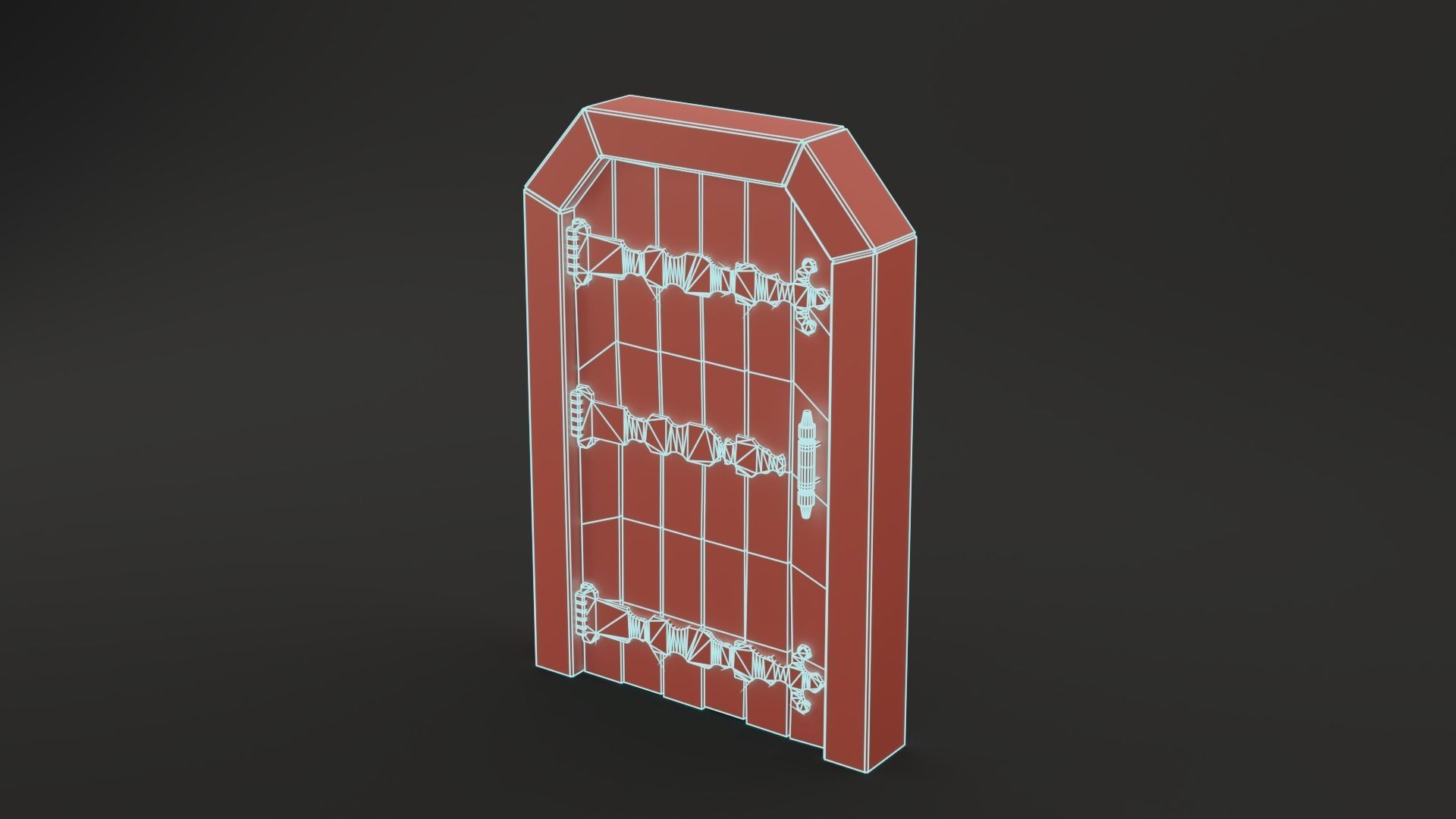 Medieval Door Pack 25 X Unique Doors Low-poly 3D model_52