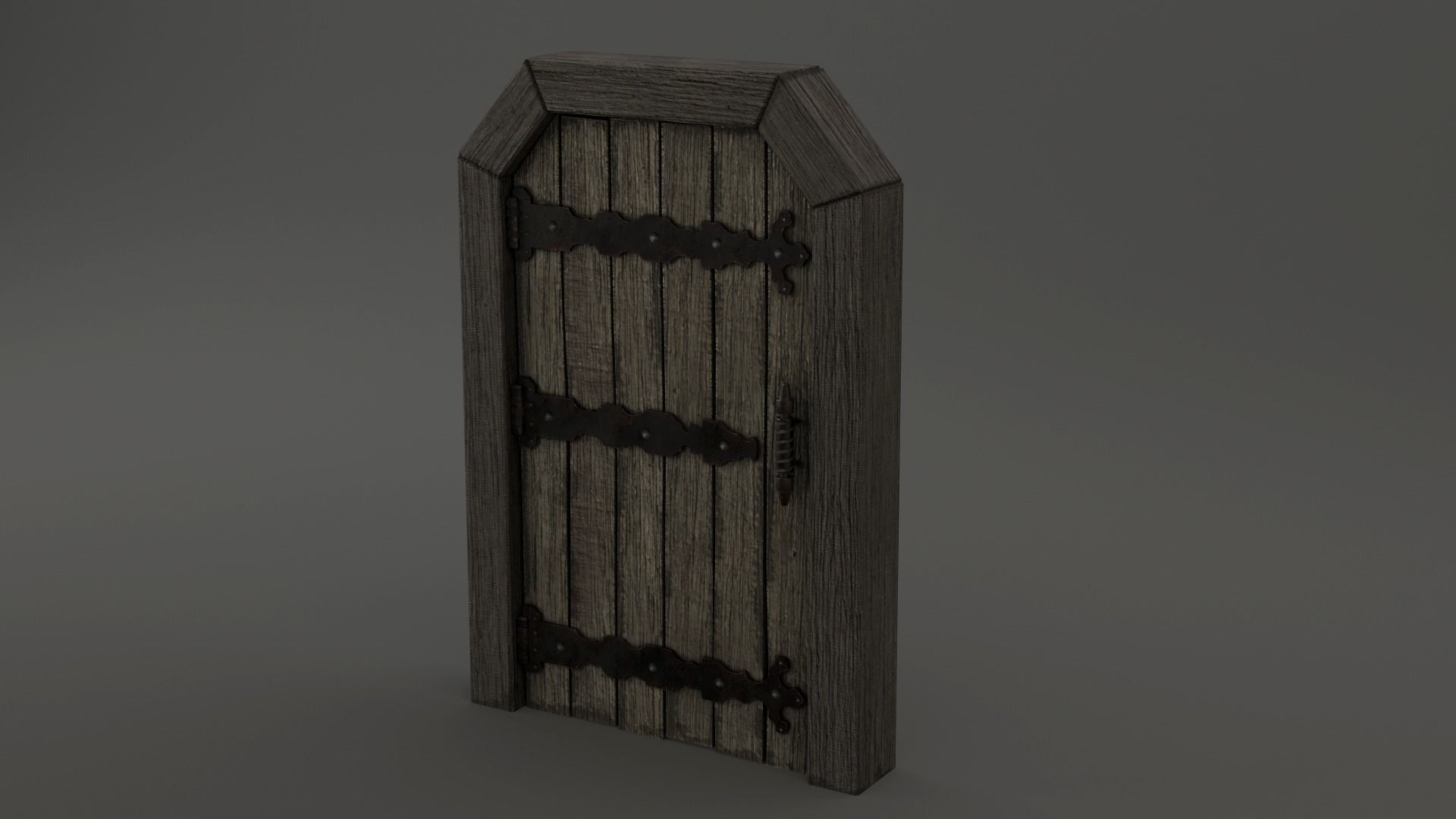 Medieval Door Pack 25 X Unique Doors Low-poly 3D model_27