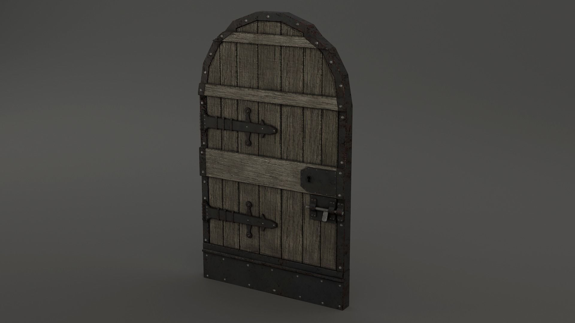 Medieval Door Pack 25 X Unique Doors Low-poly 3D model_30