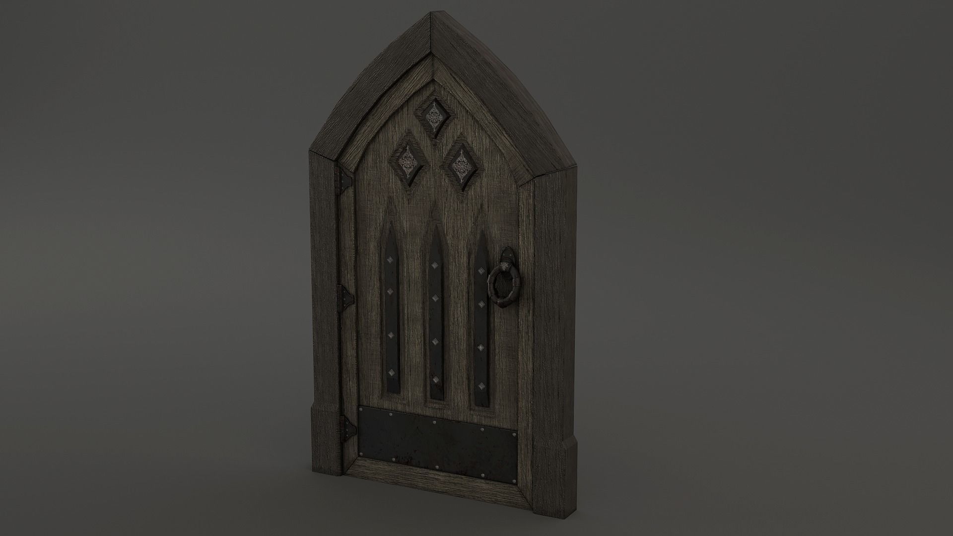 Medieval Door Pack 25 X Unique Doors Low-poly 3D model_15