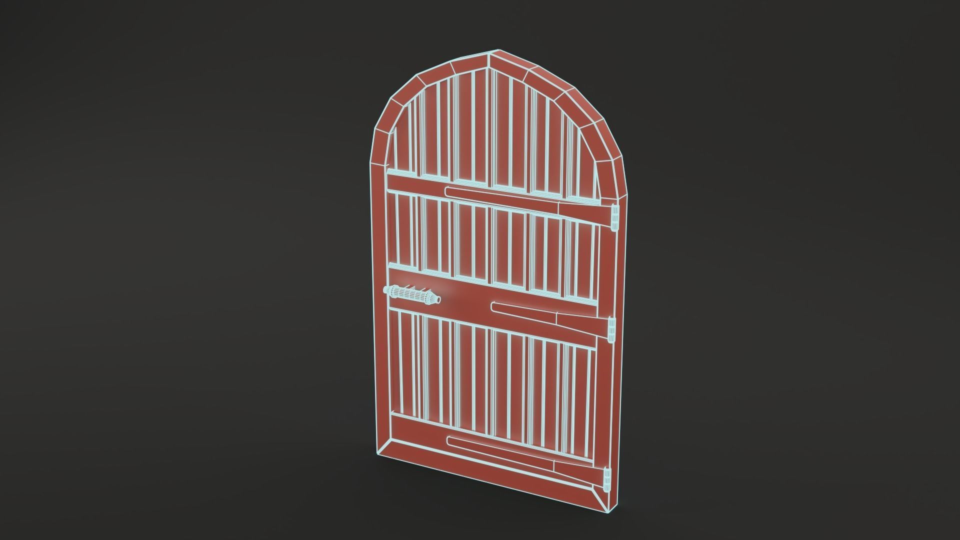 Medieval Door Pack 25 X Unique Doors Low-poly 3D model_37