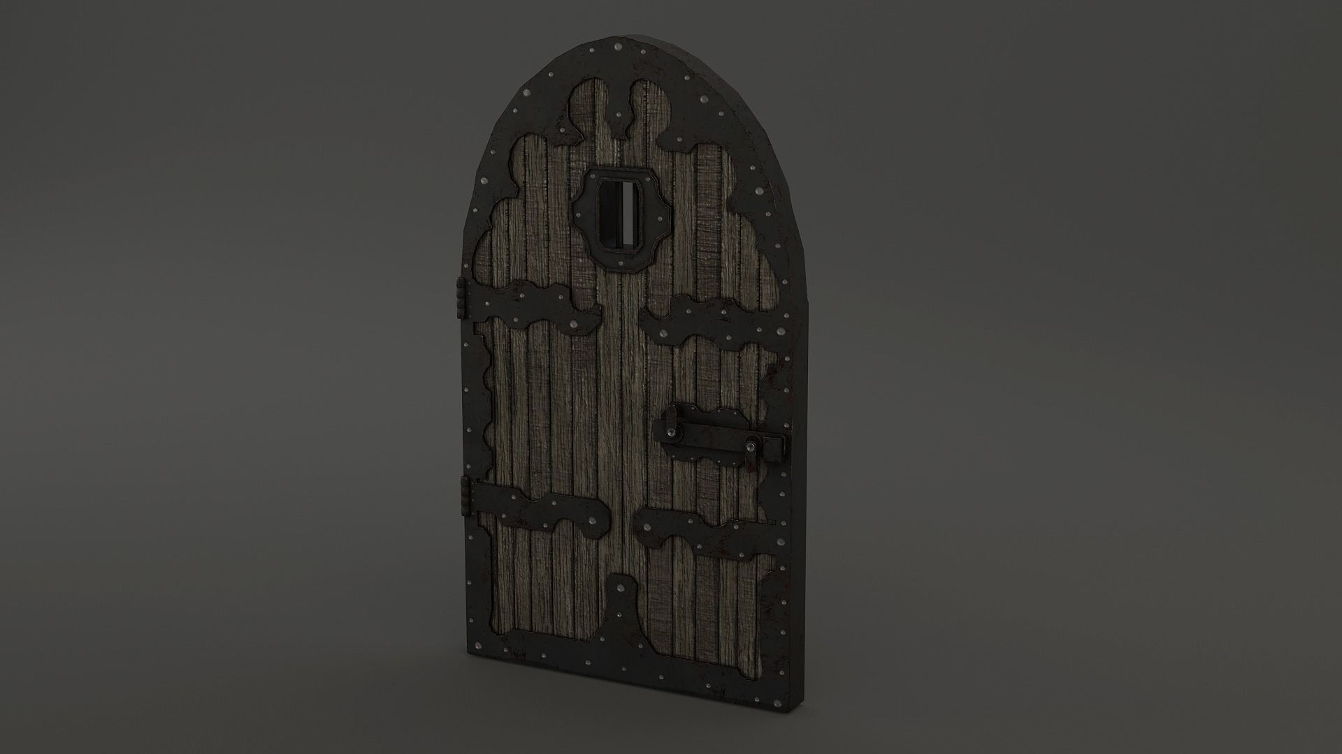 Medieval Door Pack 25 X Unique Doors Low-poly 3D model_18