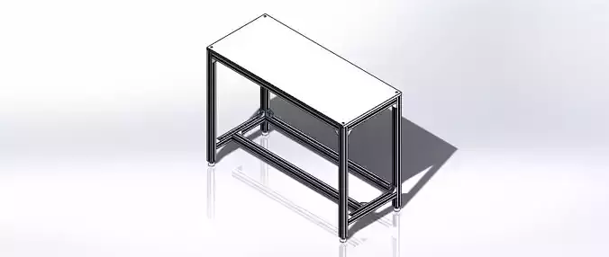Aluminum Bench - Bancada de Aluminio 3D model