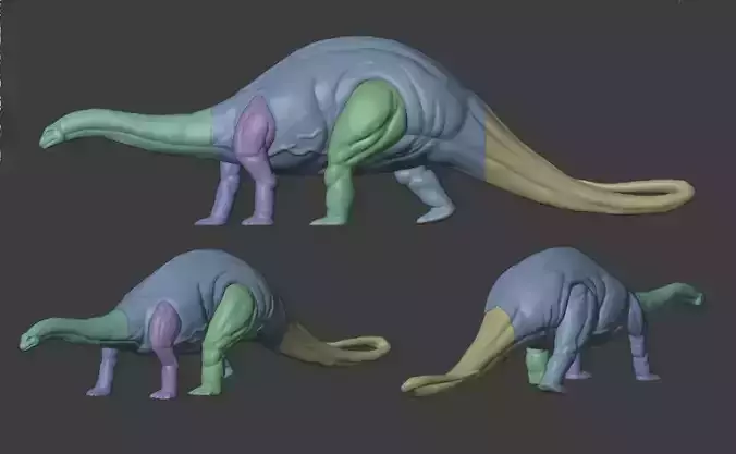 Brontosaurus Vintage 3D print model
