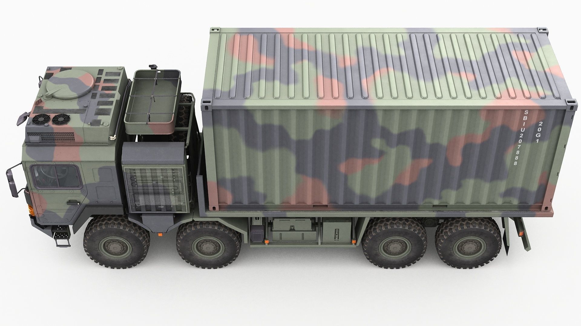 MAN HX77 container truck 3D model_12