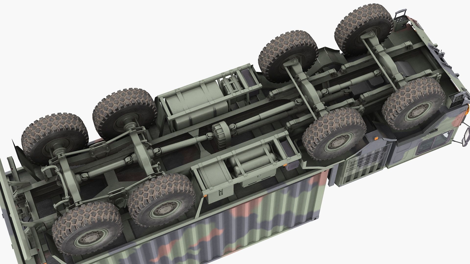 MAN HX77 container truck 3D model_14