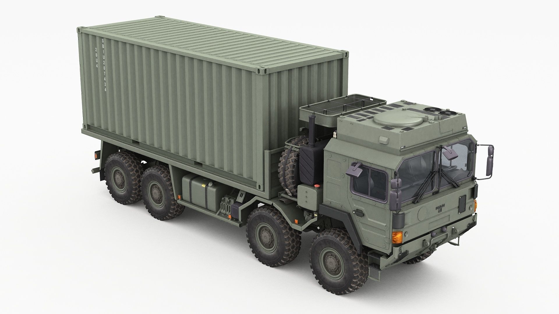 MAN HX77 container truck 3D model_19
