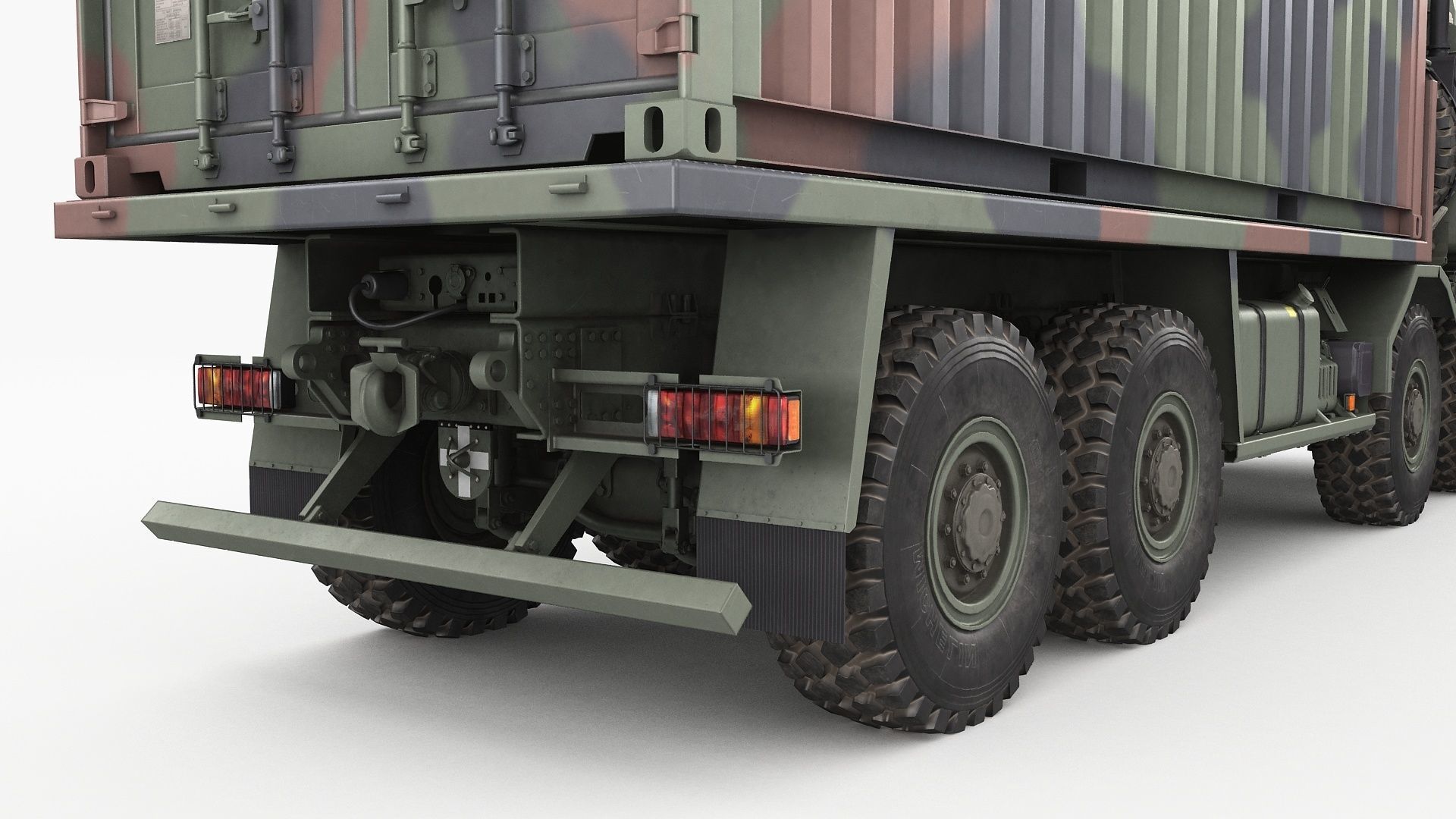 MAN HX77 container truck 3D model_21