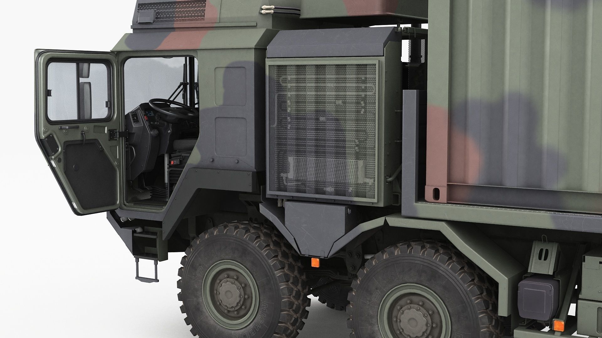 MAN HX77 container truck 3D model_7