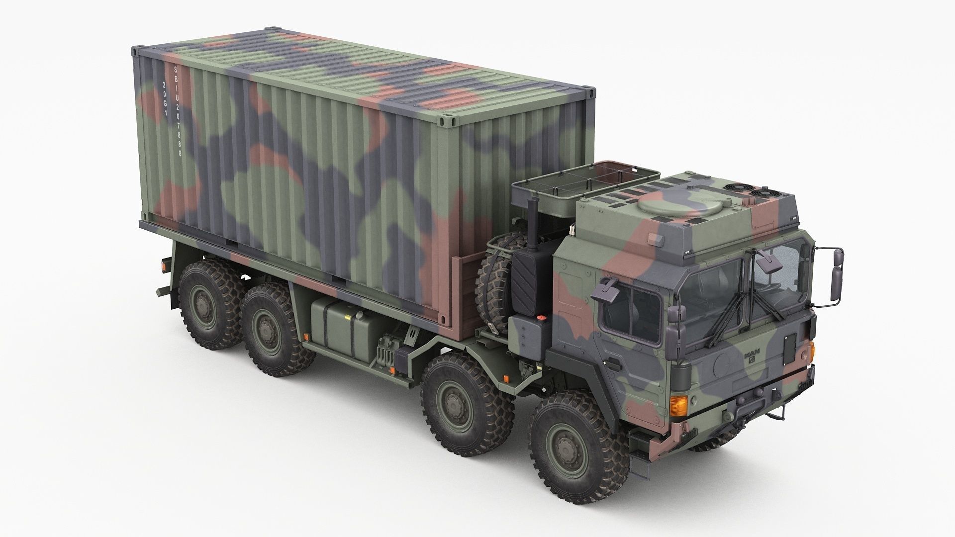 MAN HX77 container truck 3D model_18