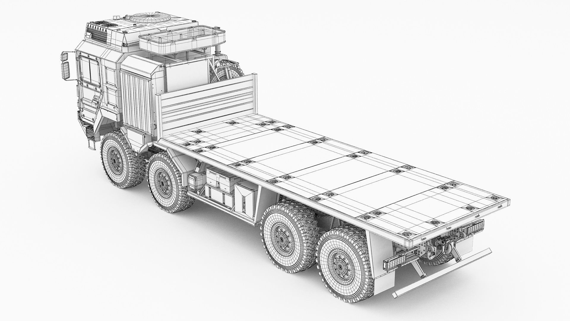 MAN HX77 container truck 3D model_26