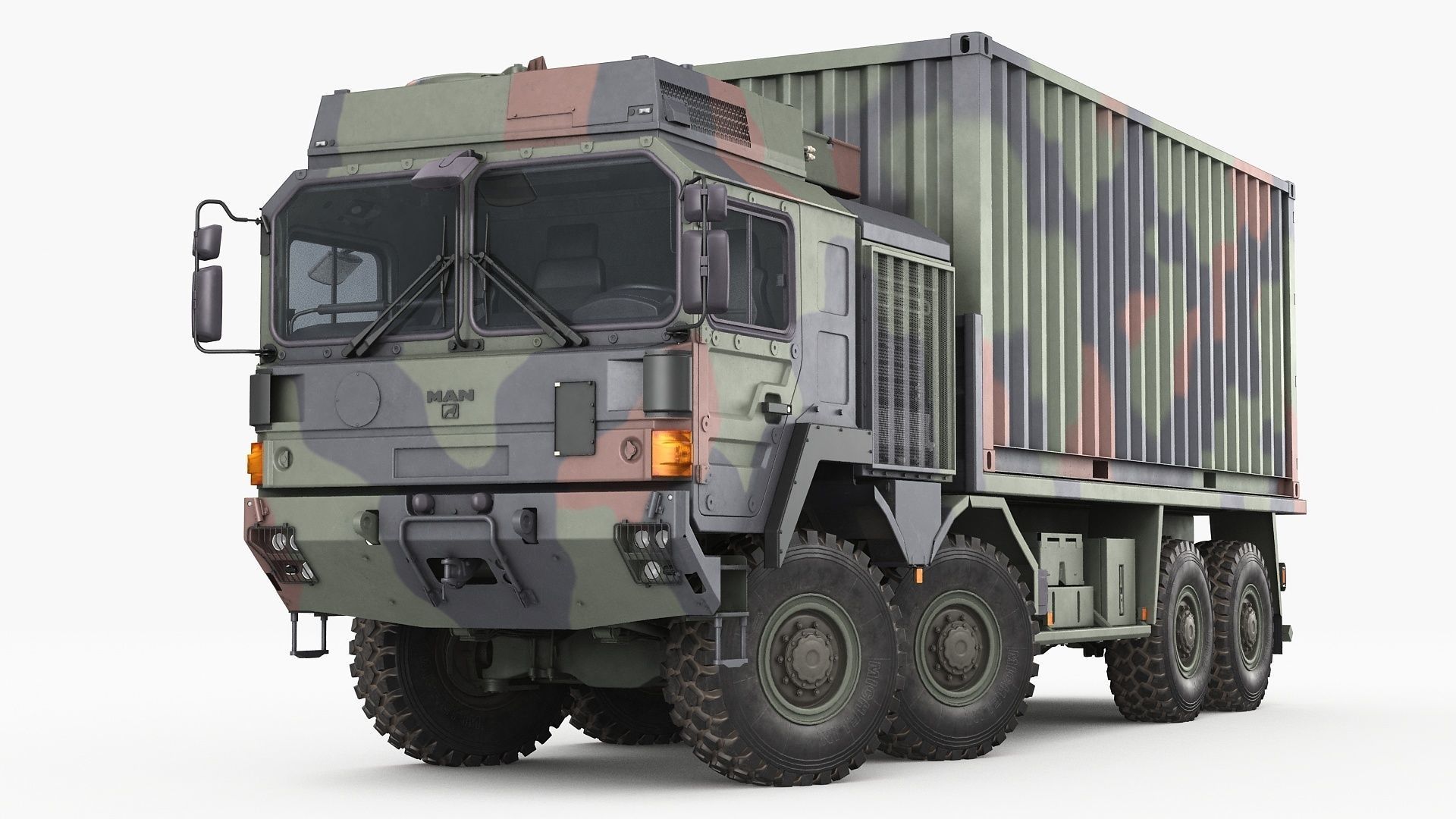 MAN HX77 container truck 3D model_15