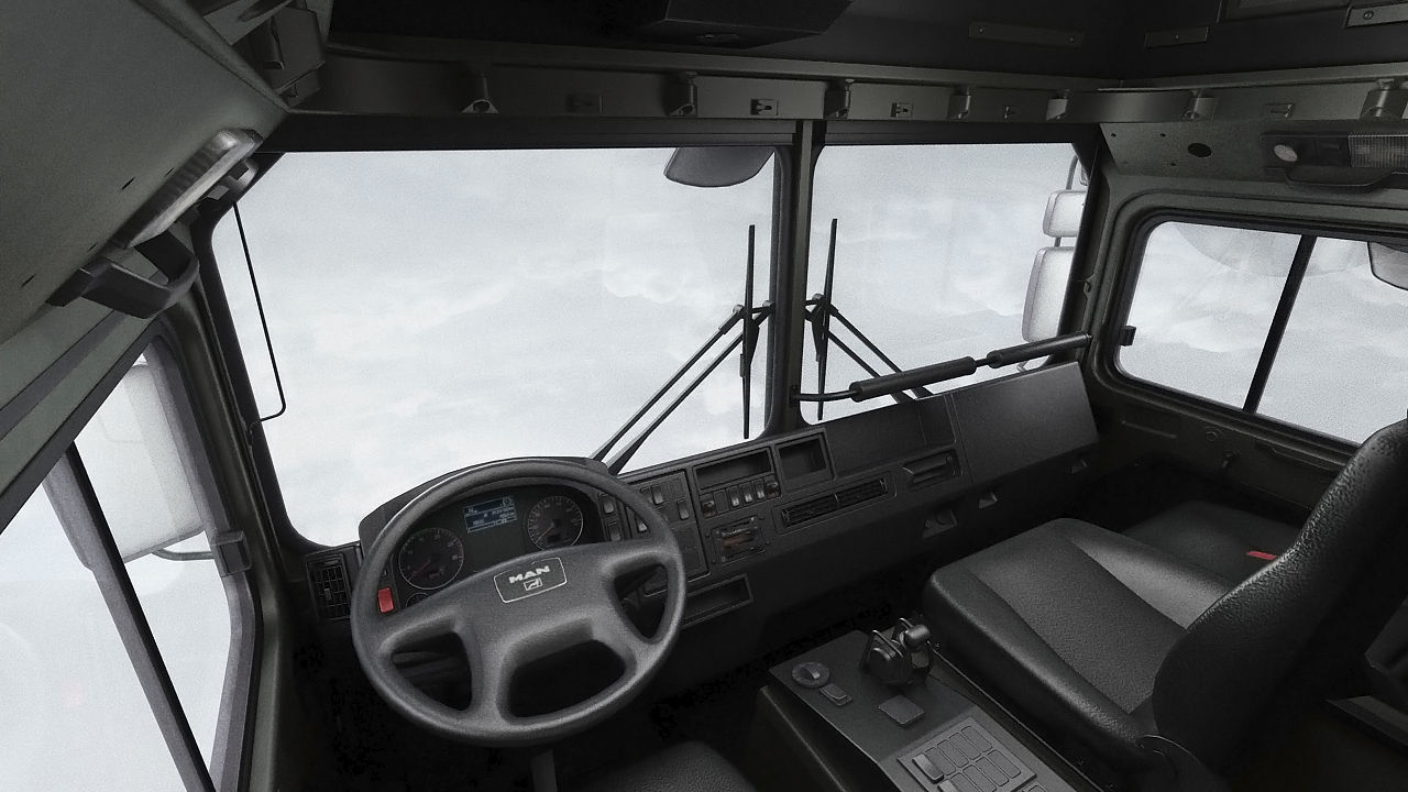 MAN HX77 container truck 3D model_8