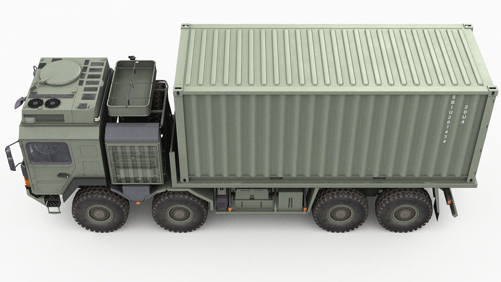 MAN HX77 container truck 3D model_13