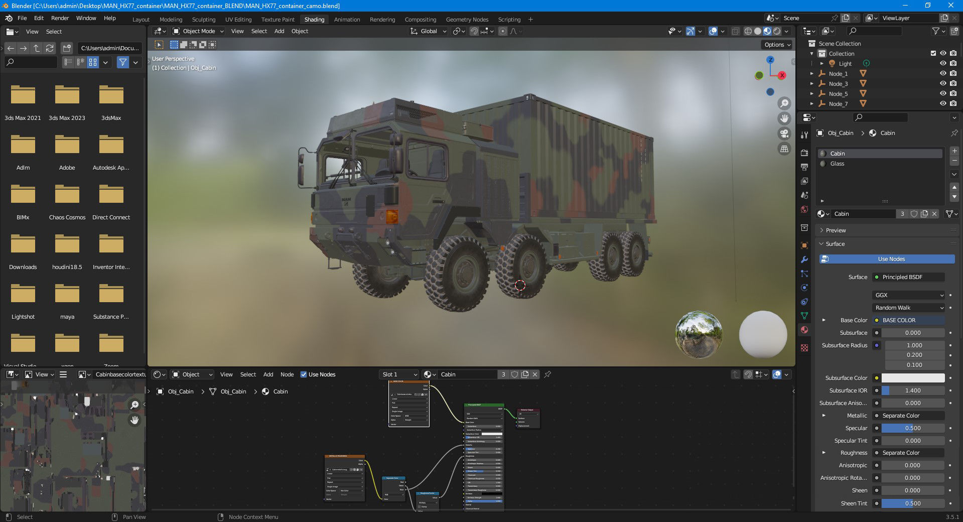 MAN HX77 container truck 3D model_32