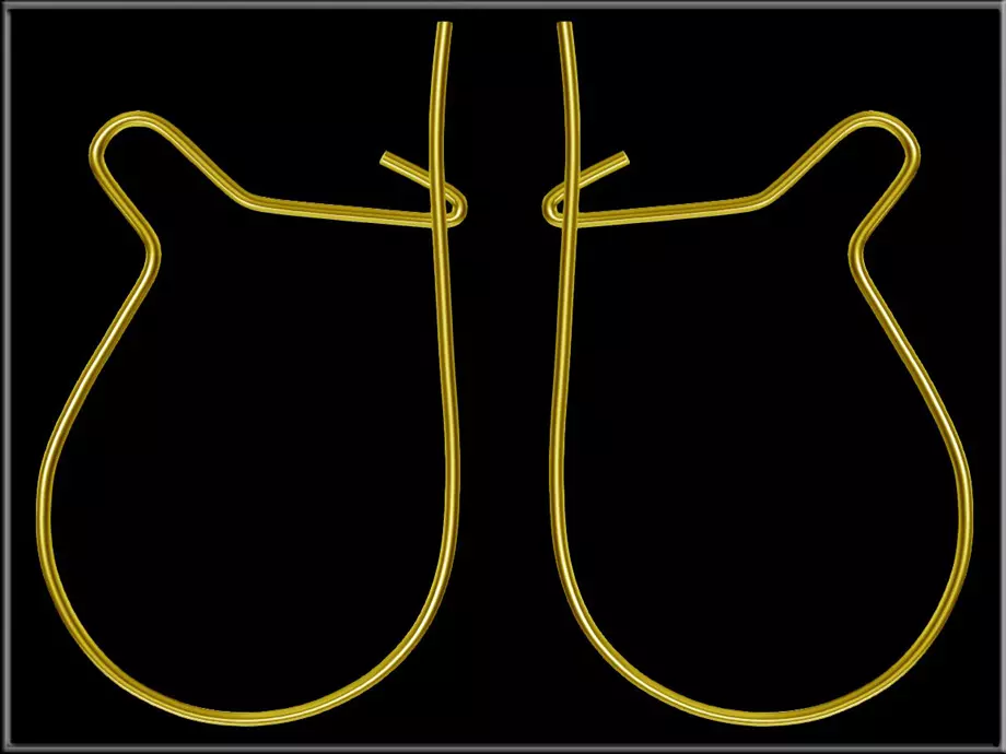 Hook Pierce - Right and Left Low-poly 3D model