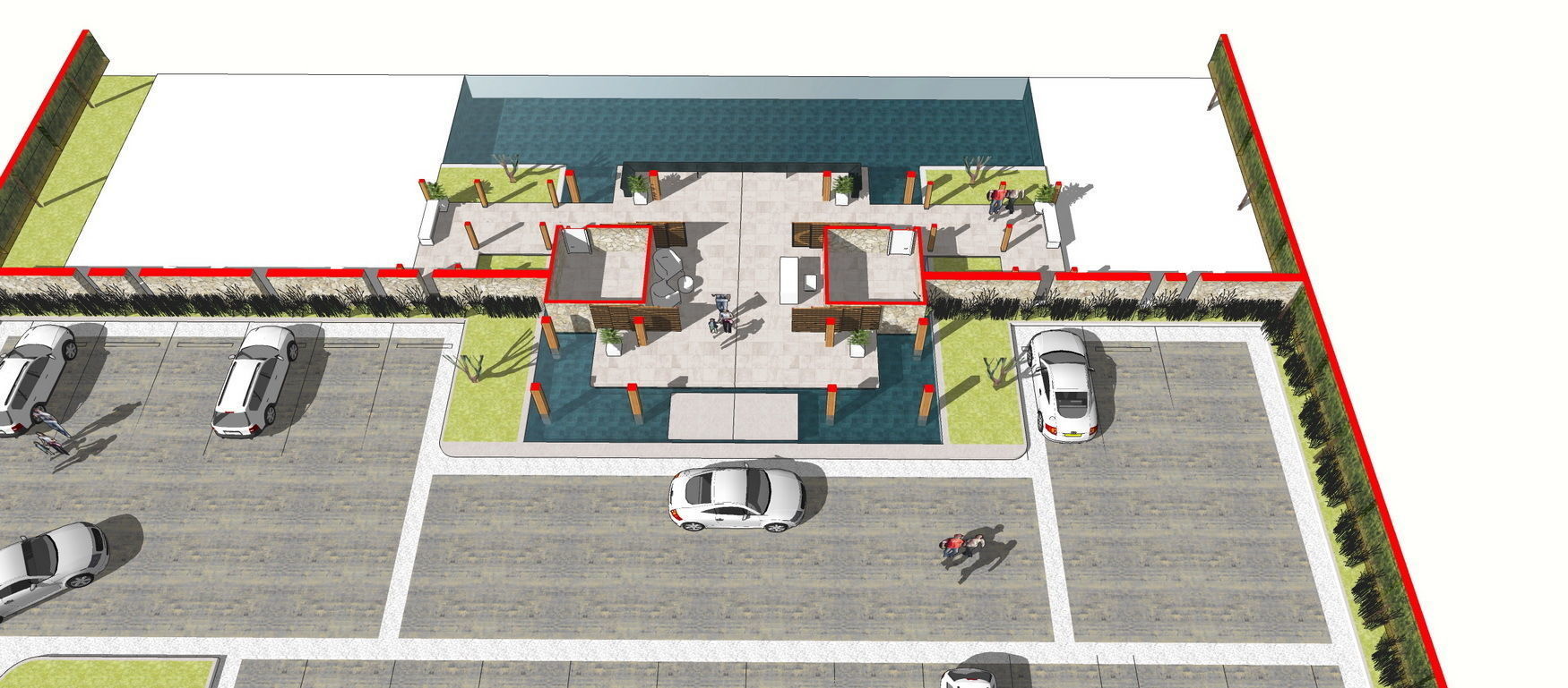 Entry building 3D model_9