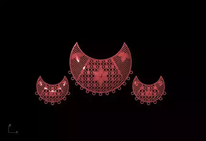  JEWELRY PENDANT SET  JALI CONCEPT DESIGN