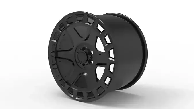  Black Rhino York Matte Gunmetal Wheel rim model 3D print model