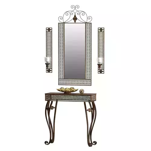 Furniture set 1 ornate mirror and console