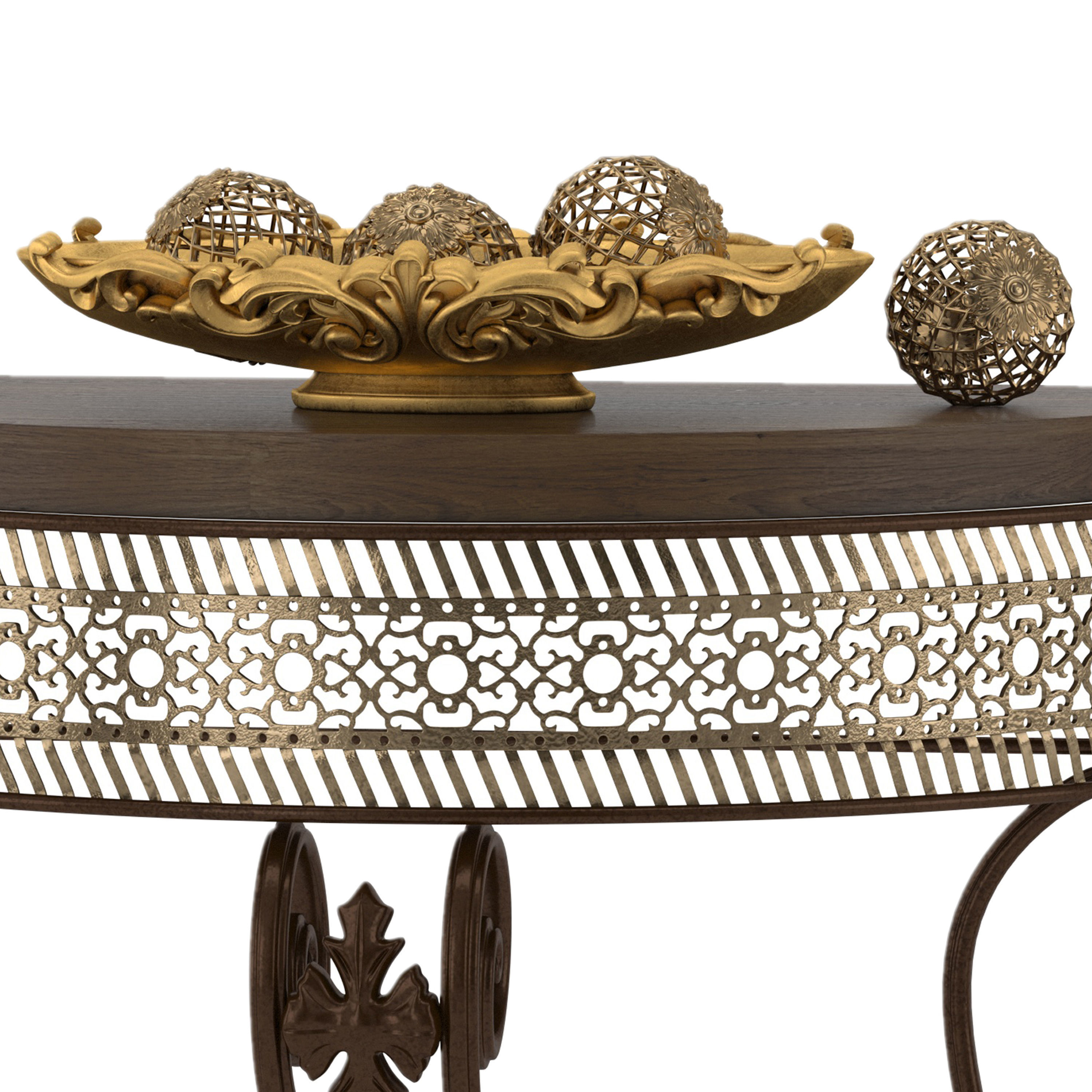 Furniture set 2 bathroom vanity with mirror and bowl 3D model_3