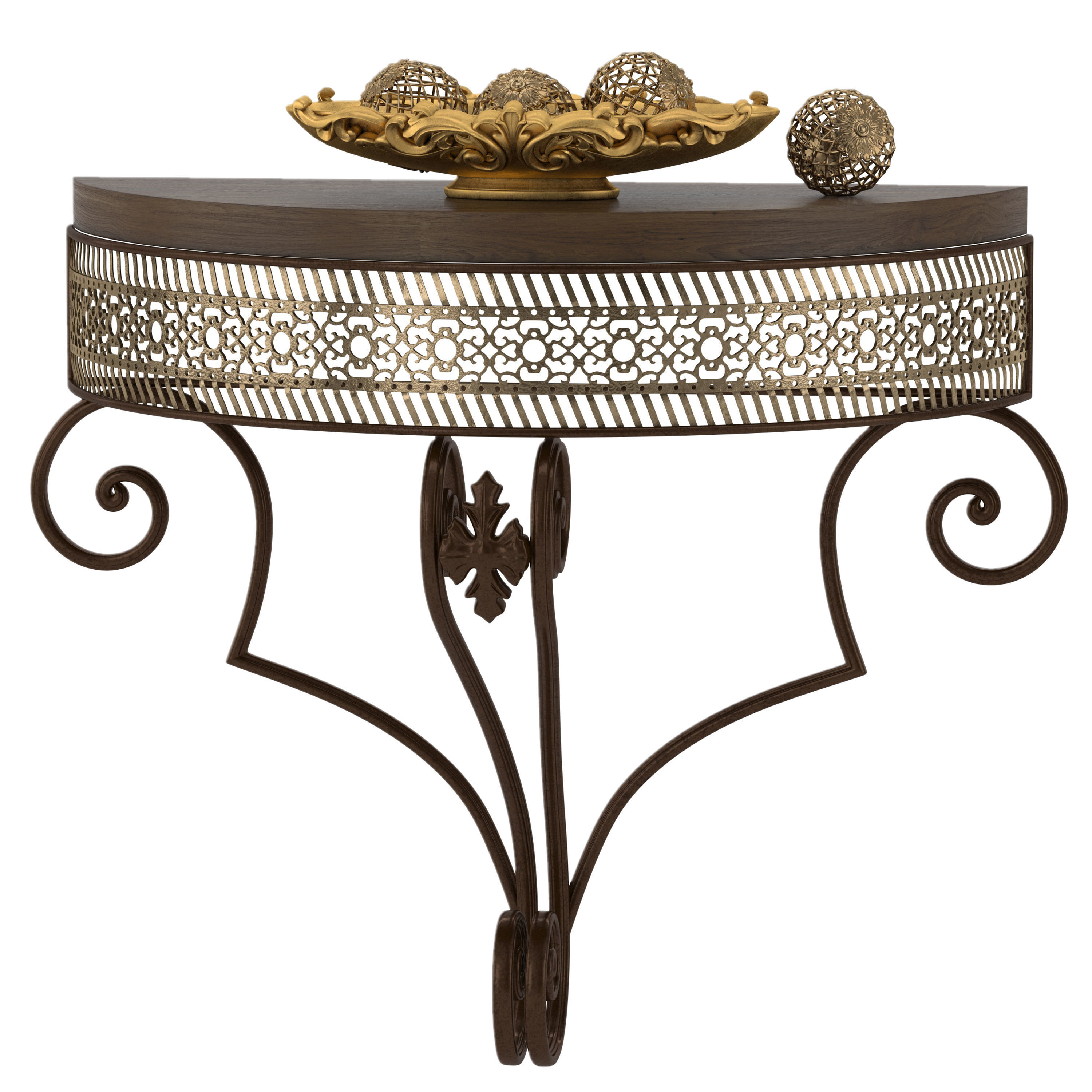 Furniture set 2 bathroom vanity with mirror and bowl 3D model_1