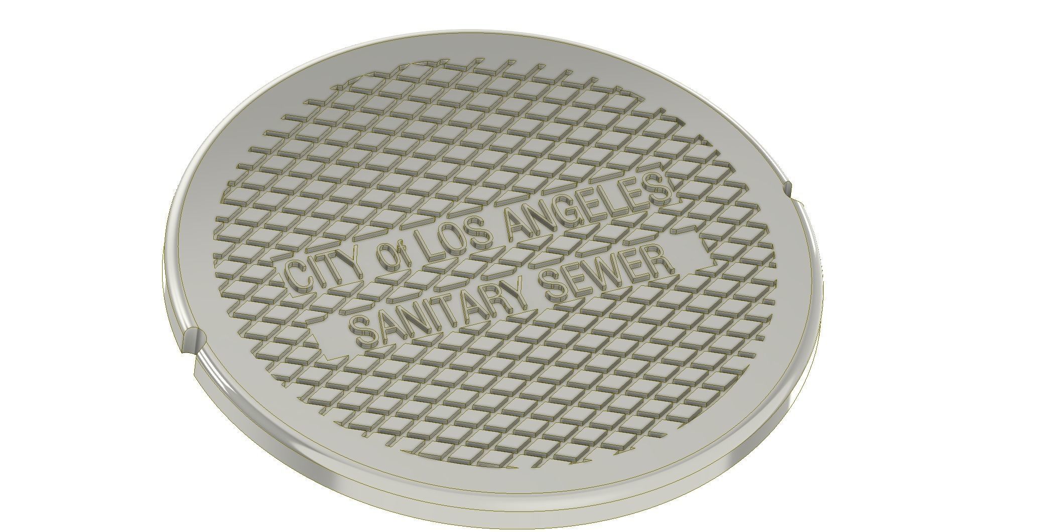 Drink coaster -Los Angeles cover 3D print model  3D print model_3