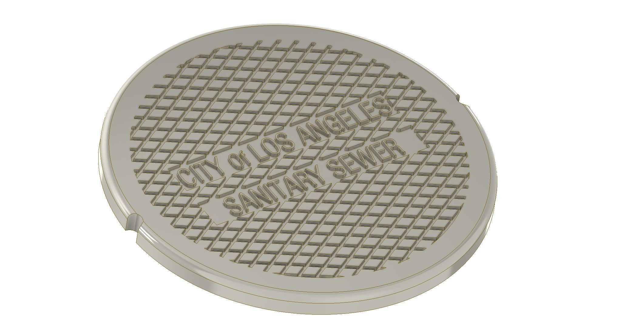 Drink coaster -Los Angeles cover 3D print model  3D print model_4