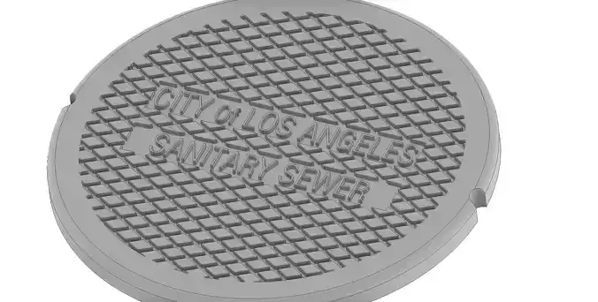 Drink coaster -Los Angeles cover 3D print model  3D print model