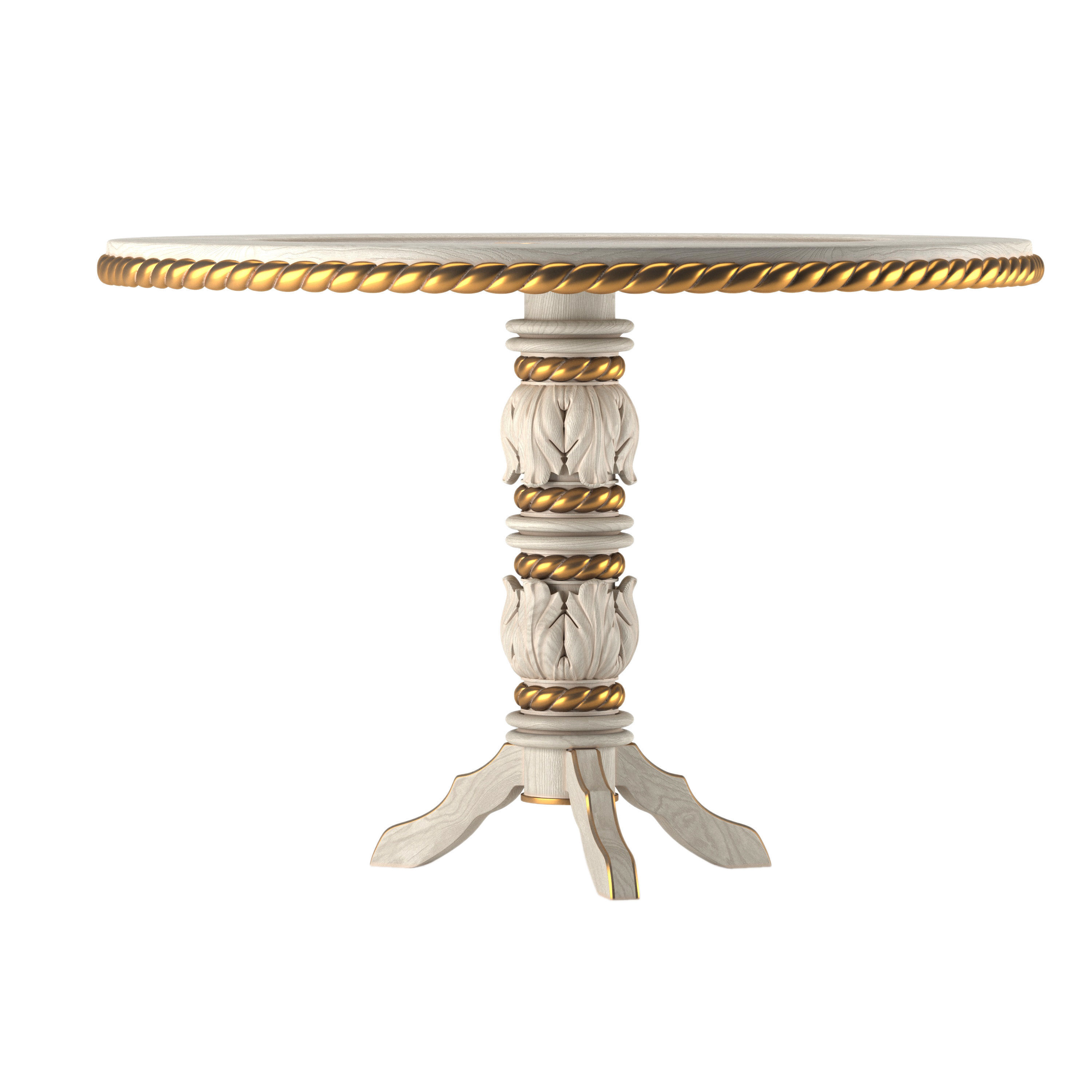 Roses table 3D model_2