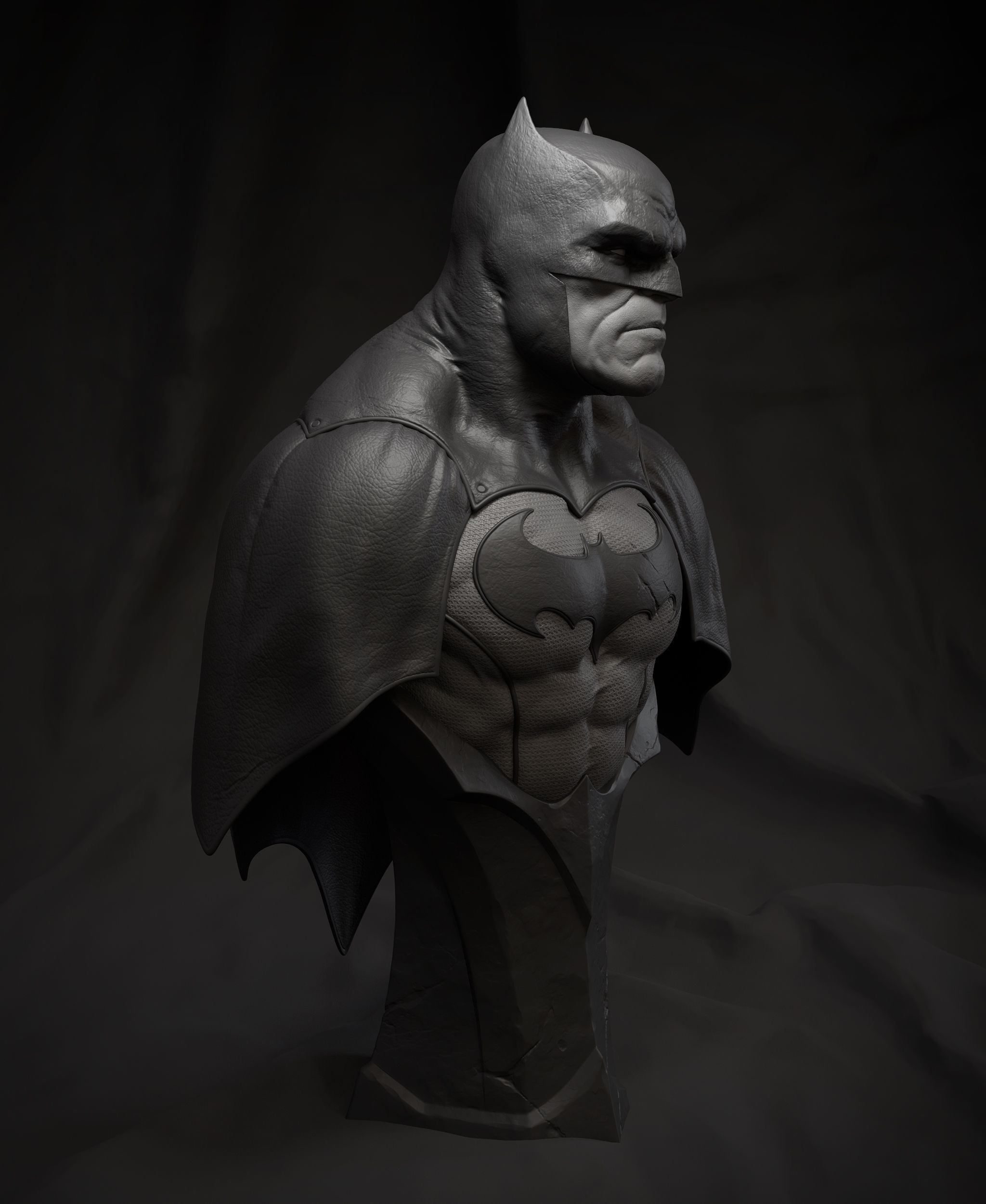 Batman Bust - 3D Printable Model 3D print model_5
