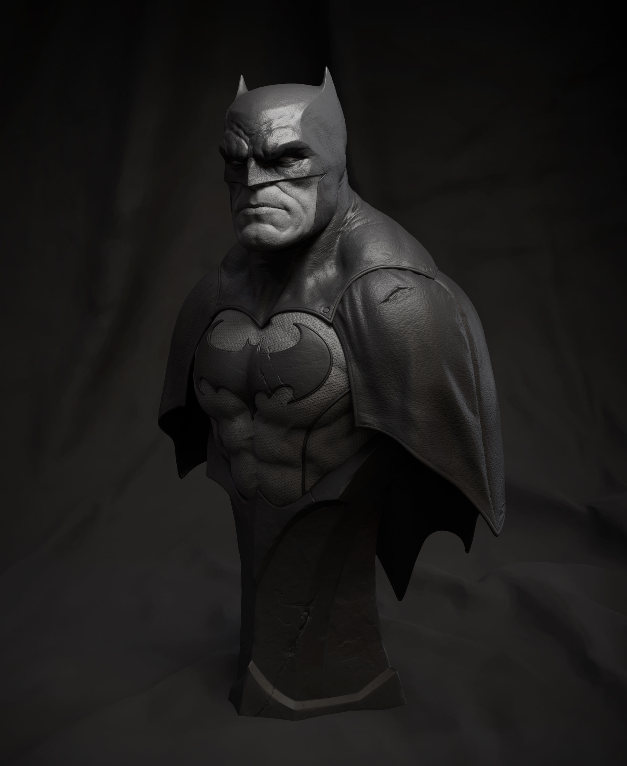 Batman Bust - 3D Printable Model 3D print model_2