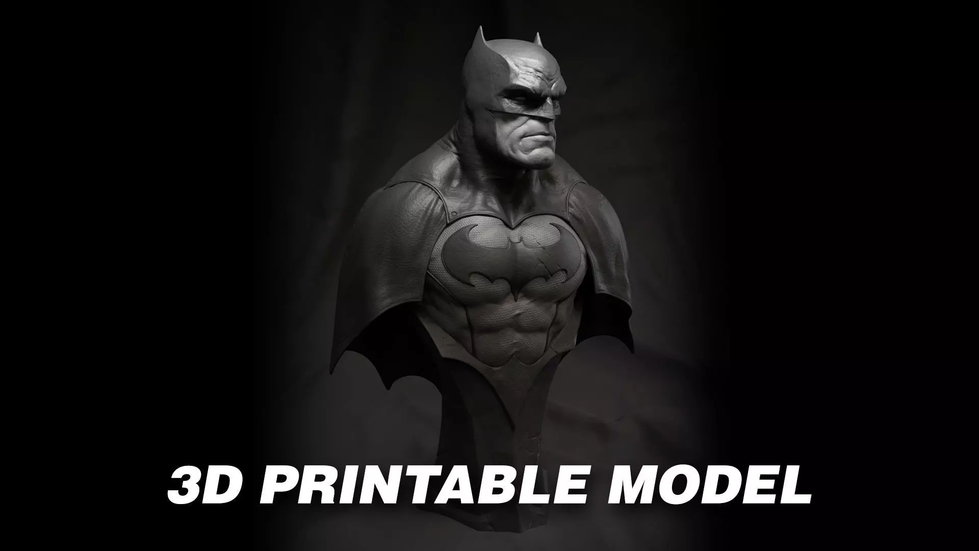 Batman Bust - 3D Printable Model 3D print model_0