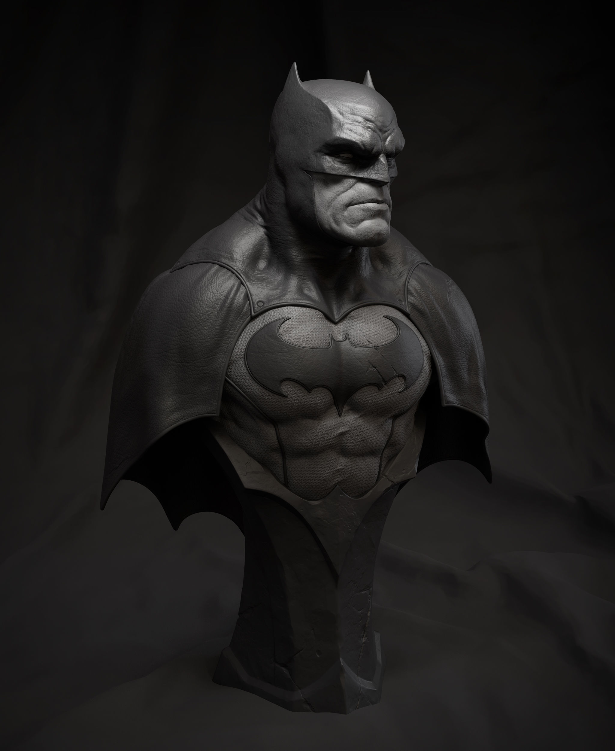 Batman Bust - 3D Printable Model 3D print model_4