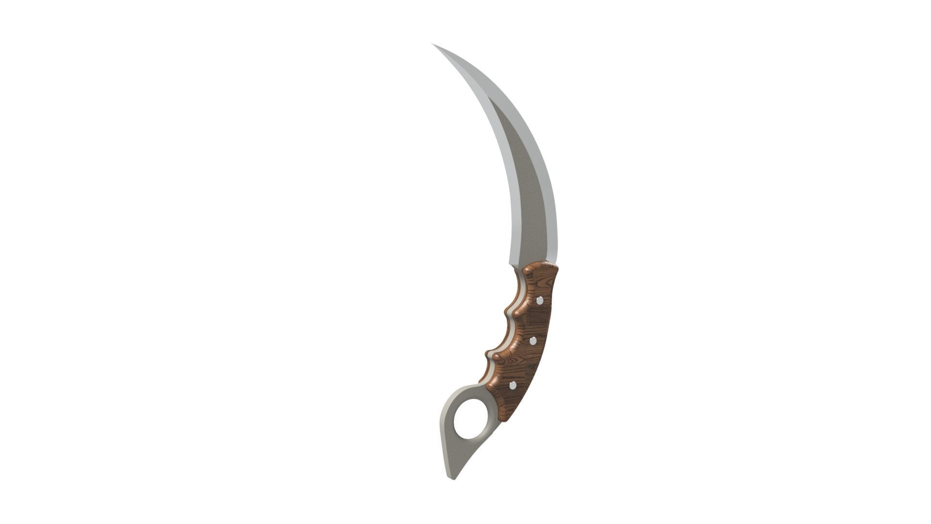 Hunting knife 01 3D model_3