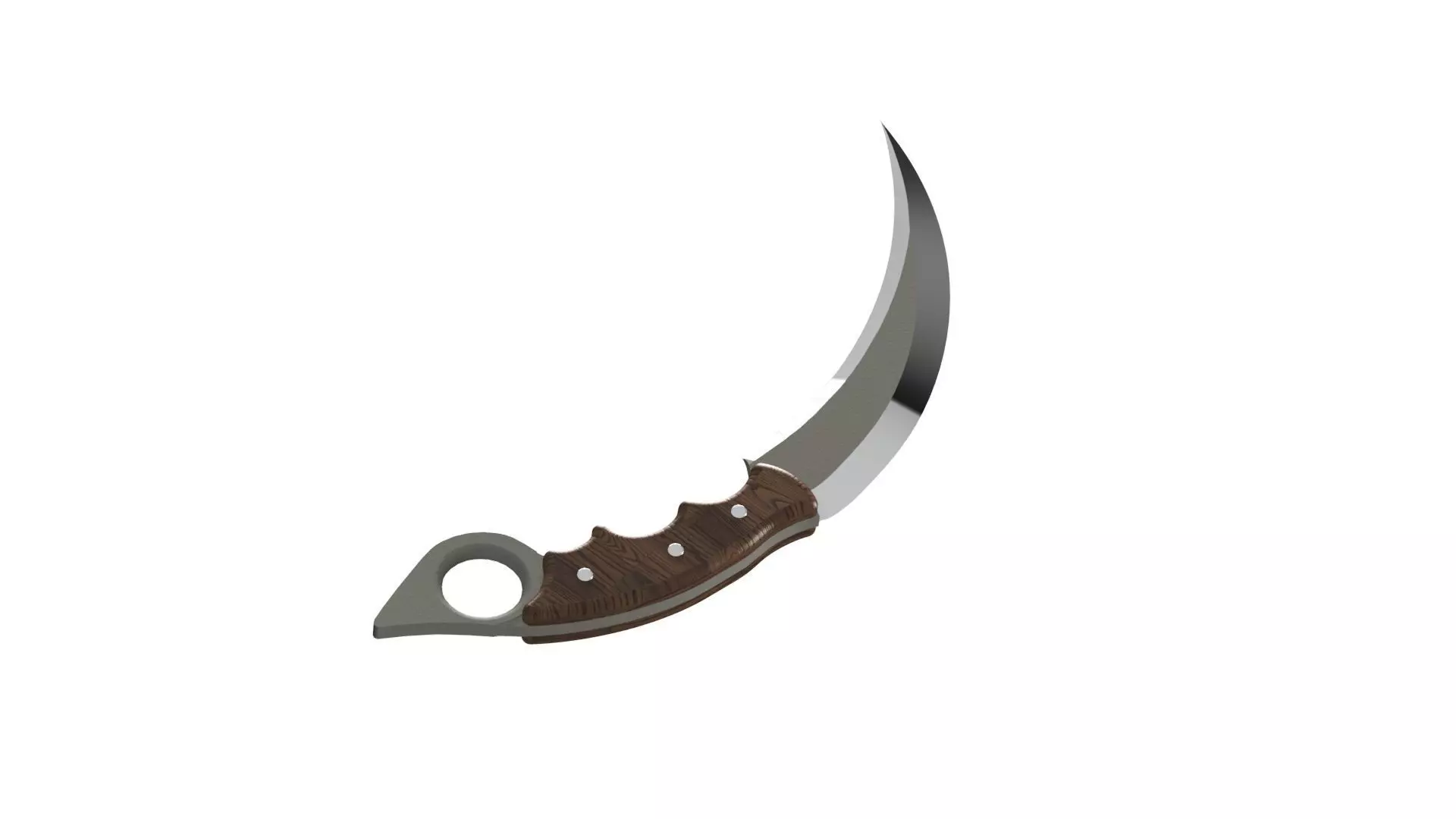 Hunting knife 01 3D model_0